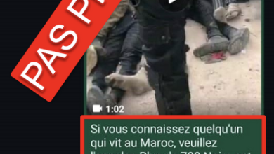 Source: Capture d’écran de la vidéo annonçant l'extermination des migrants par la police marocaine circulant dans des groupes WhatSapp depuis le 29 avril 2025